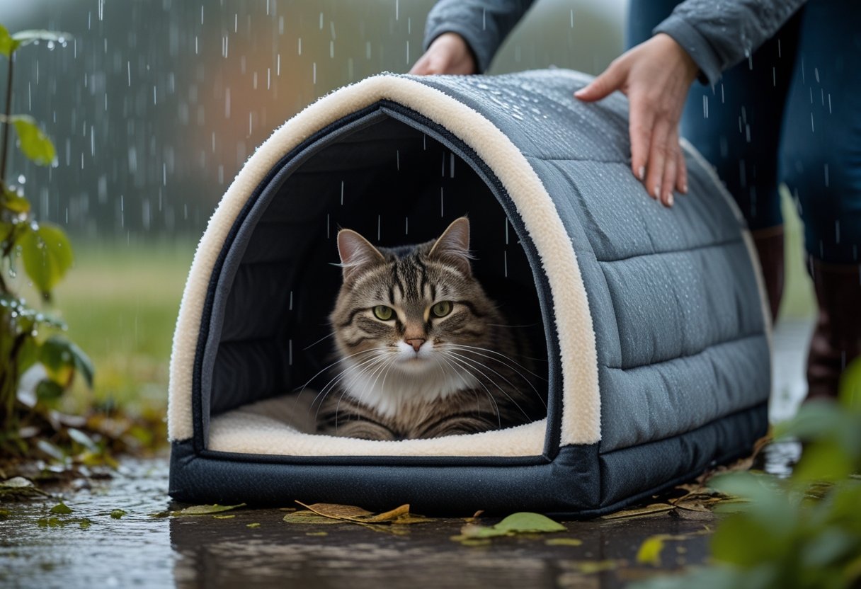Sådan beskytter du din kat mod regn og kulde med en kattehule til din kat